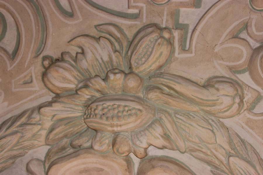Wappensaal, Detail der Stuckdecke